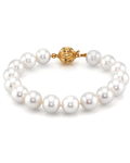 Armband aus weißen Süßwasserperlen, 10,5–11,5 mm – AAAA-Qualität – Zweites Bild