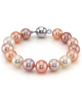 Armband aus mehrfarbigen Süßwasserperlen, 11–12 mm – AAA-Qualität