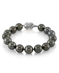 Armband aus 10–11 mm großen Tahiti-Südseeperlen – AAAA-Qualität