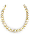 9–11 mm Champagnerfarbene Südseeperlenkette – AAAA-Qualität