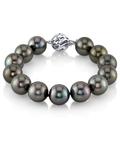 Armband aus 11–12 mm großen Tahiti-Südseeperlen – AAAA-Qualität