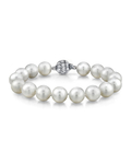 Armband aus weißen Südseeperlen, 11–12 mm