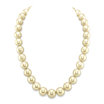 12–14 mm Champagnerfarbene Südseeperlen-Halskette – AAA-Qualität