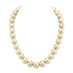 12–14 mm Champagnerfarbene Südseeperlenkette – AAAA-Qualität