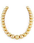 12–14 mm goldene Südseeperlenkette – AAAA-Qualität