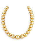 12–15 mm goldene Südseeperlenkette – AAAA-Qualität