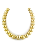 13–15 mm goldene Südseeperlenkette – AAA-Qualität