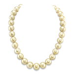 13–15 mm Champagnerfarbene Südseeperlenkette – AAAA-Qualität