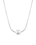 Pearl Moments – Verstellbare Silberkette mit 7 mm großen Süßwasserperlen
