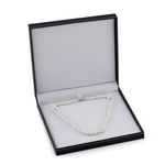 7–7,5 mm weiße Süßwasser-Perlenkette in Choker-Länge – AAAA-Qualität – Drittes Bild