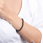 Armband mit 5,5–6,0 mm großen schwarzen Akoya-Perlen – Zweites Bild