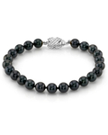 Armband aus schwarzen Süßwasserperlen, 7,5–8,0 mm – AAA-Qualität