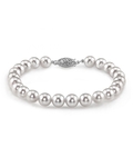 Armband aus 5,5–6,0 mm großen weißen Akoya-Perlen
