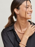 6,5–7,0 mm rosa Süßwasserperlen-Halskette, Armband und Ohrringe – Zweites Bild