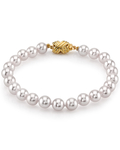 Armband aus 6,5–7,0 mm großen weißen Akoya-Perlen – AAA-Qualität – Drittes Bild