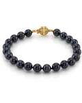 Armband mit 6,5–7,0 mm großen Akoya-Schwarzperlen – Zweites Bild