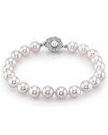 Armband aus 7,5–8,0 mm großen weißen Akoya-Perlen – AAA-Qualität