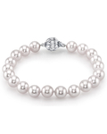 Armband aus 7,5–8,0 mm großen weißen Akoya-Perlen