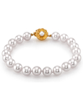 Armband aus weißen Südseeperlen, 8–9 mm – Modellbild