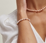 7,0–7,5 mm mehrfarbiges Süßwasserperlenarmband – AAA-Qualität – Zweites Bild