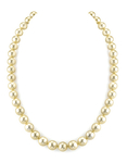 8–10 mm Champagnerfarbene Südseeperlenkette – AAAA-Qualität
