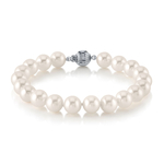 Armband aus weißen Süßwasserperlen, 7,5–8,5 mm – AAAA-Qualität