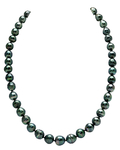 8-10mm Dark Tahitian South Sea Circle - Baroque Pearl Necklace