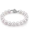 Armband aus 8,0–8,5 mm großen weißen Akoya-Perlen