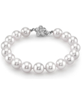 Armband aus weißen Südseeperlen, 9–10 mm – AAAA-Qualität