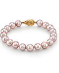 Armband aus rosa Süßwasserperlen, 8,0–8,5 mm – AAAA-Qualität – Drittes Bild