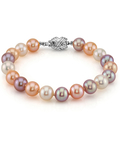 Armband aus mehrfarbigen Süßwasserperlen, 8,0–8,5 mm – AAAA-Qualität