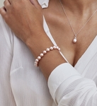 Armband aus rosa Süßwasserperlen, 8,0–8,5 mm – AAAA-Qualität – Modellbild