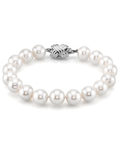 Armband aus weißen Süßwasserperlen, 8,5–9,5 mm – AAAA-Qualität