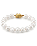 Armband aus weißen Süßwasserperlen, 8,5–9,5 mm – AAAA-Qualität – Zweites Bild