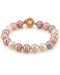8,5–9,5 mm mehrfarbiges Süßwasserperlenarmband – AAA-Qualität – Zweites Bild