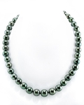 11–13 mm – Seltene runde Tahiti-Perlenkette in AAAA-Qualität – GIA-zertifiziert