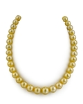 9–11 mm goldene Südseeperlenkette – GIA-zertifiziert
