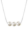 Pearl Moments – Verstellbare Silberkette mit 7,5–8,0 mm großen Akoya-Perlen – Modellbild