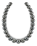 15–17 mm schwarze Tahiti-Südseeperlen-Halskette – AAA-Qualität