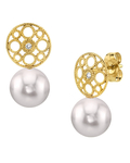 Akoya-Perlen- und Diamant-Ohrringe „Faye“