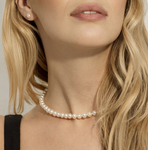 6.5-7.0mm Japanese Akoya White Pearl Necklace - AA+ Quality - Secondary Image