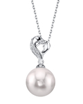 Akoya-Perlen- und Diamant-Anhänger „Melissa“