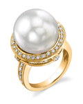 Bella-Ring mit Südseeperle und Diamanten