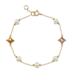 Armband „Anika“ mit weißen Süßwasserperlen