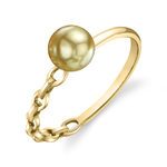 Daphne-Ring mit goldener Südseeperle