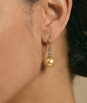 Michelle-Ohrringe mit Goldperlen und Diamanten – Zweites Bild