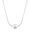 Pearl Moments – Verstellbare Silberkette mit 8-mm-Süßwasserperlen