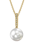 Anhänger mit Südseeperle und Diamanten