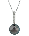 Anhänger mit tahitischer Südseeperle und Diamanten