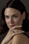 Tahiti-Südseeperle- und Diamant-Rubin-Ring – Modellbild